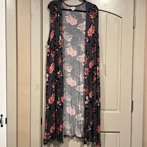LuLaRoe floral Joy vest, new with tags.